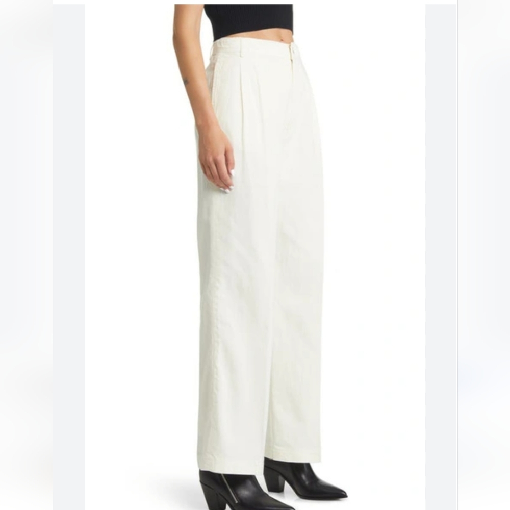Frame Denim Pleated Chino Pants